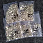 1440 шт., прозрачные кристаллы AB, стеклянные стразы для украшения ногтей, 3D блестящие камни, Стразы для ногтей, аксессуары, камень 1,3-4,0 мм