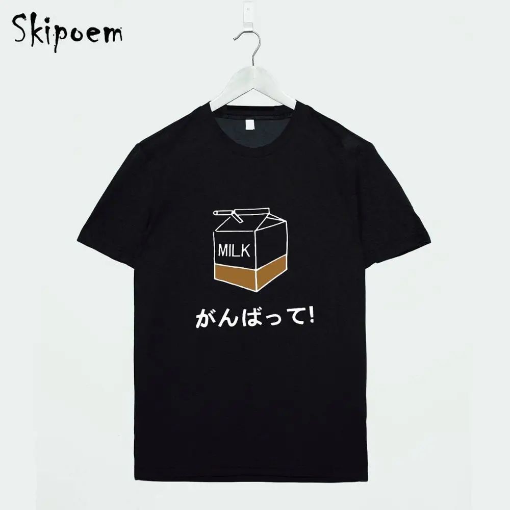 Kawaii Ulzzang Harajuku/ хлопковая Футболка с принтом, топы с короткими рукавами и корейские стильные футболки, модная повседневная брендовая одежда - Цвет: 12