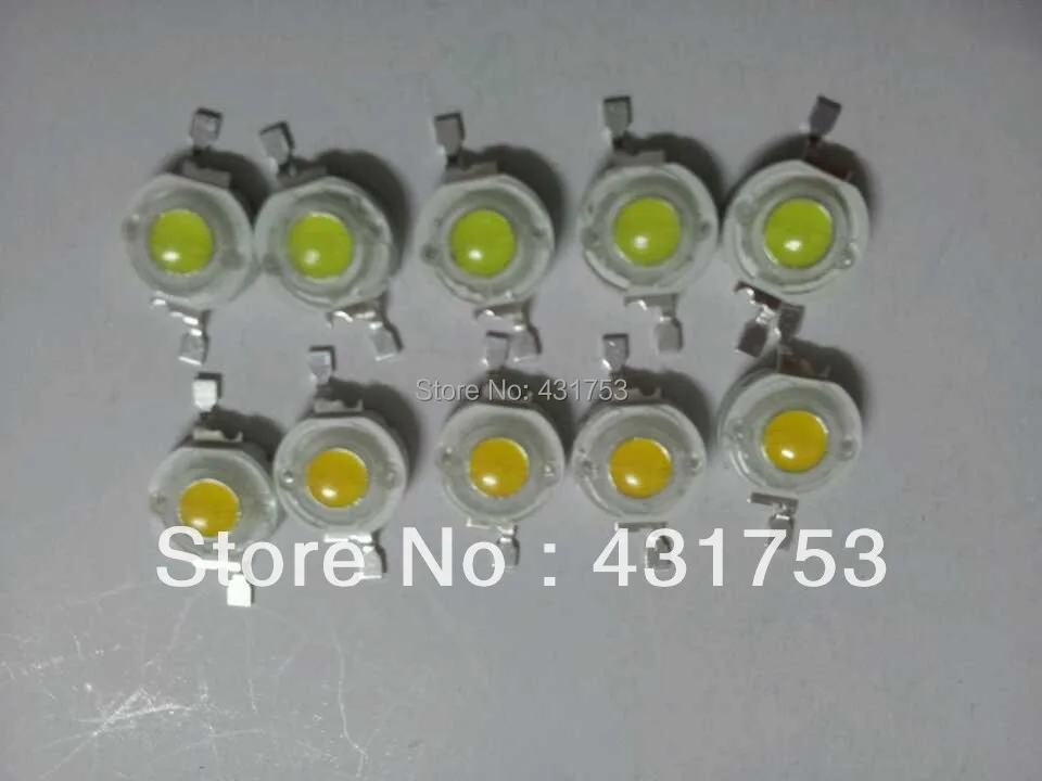 Бесплатная доставка 100 шт./лот светодиодный чип высокой мощности 1 Вт 3 0 4 лм 2700 3200 в