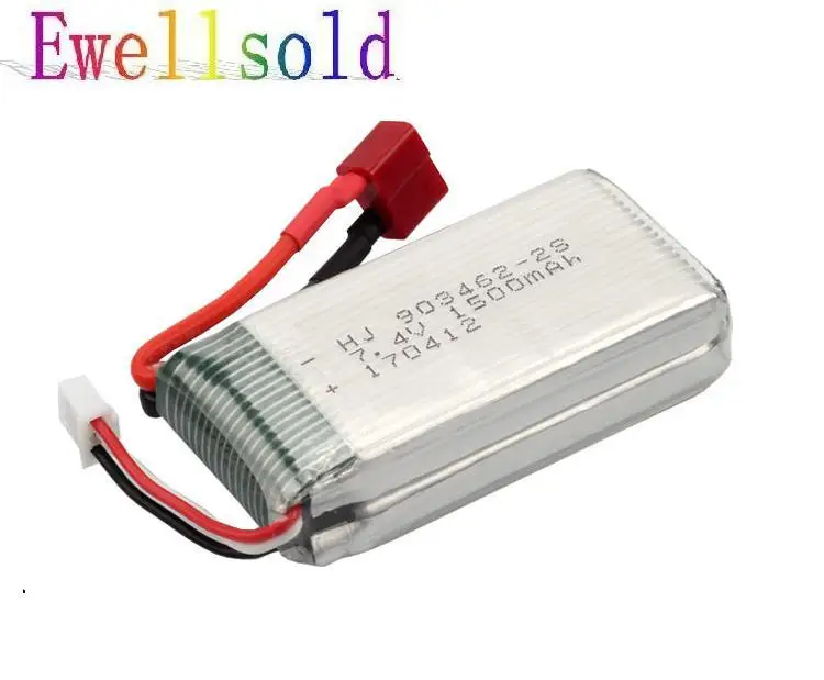 

Ewellselling Литий-Полимерный Аккумулятор 7,4 В 1500 мАч для вертолета V913 RC L959 L969 L202 K959 Радиоуправляемый автомобиль TY9232 Радиоуправляемый квадрокопте...