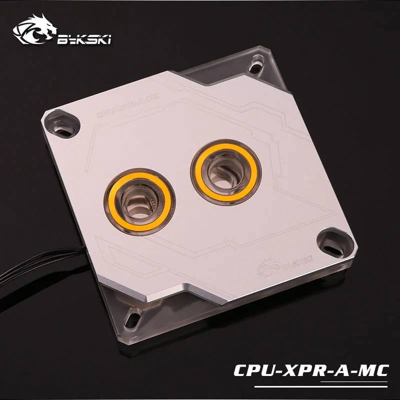 Bykski cpu-XPR-A-MC-V2 RBW RGB Led cpu водяного охлаждения блок для Intel 115x2011 2066 серебристый
