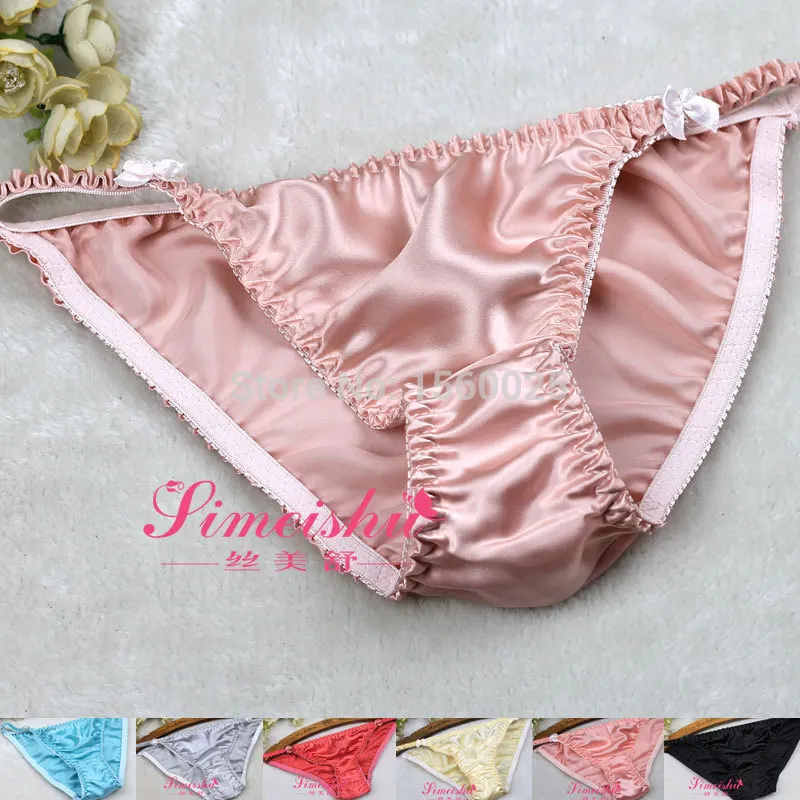 Сексуальные трусики из чистого шелка женские 100% тутового шелкопряда нижнее