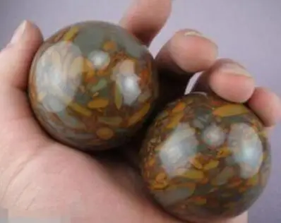 Азиатский кварцевый зеленый бамбук Змеиный нефритовый Кристалл целебный шар 50