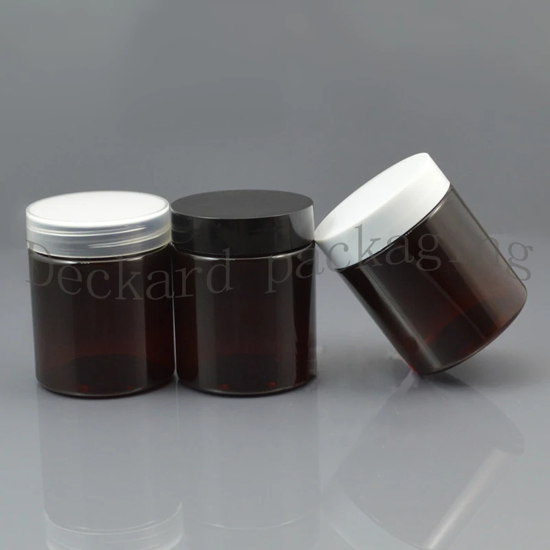 80 шт. г коричневые пустые пластиковые контейнеры для крема банки с винтовыми