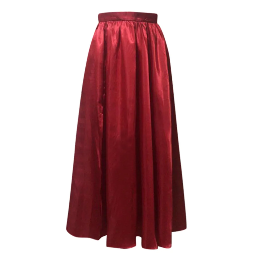 Women's Skirt Skirts faldas jupe femme shein saia harajuku falda Fashion Spring Summer Casual Solid Color Long Skirts#50