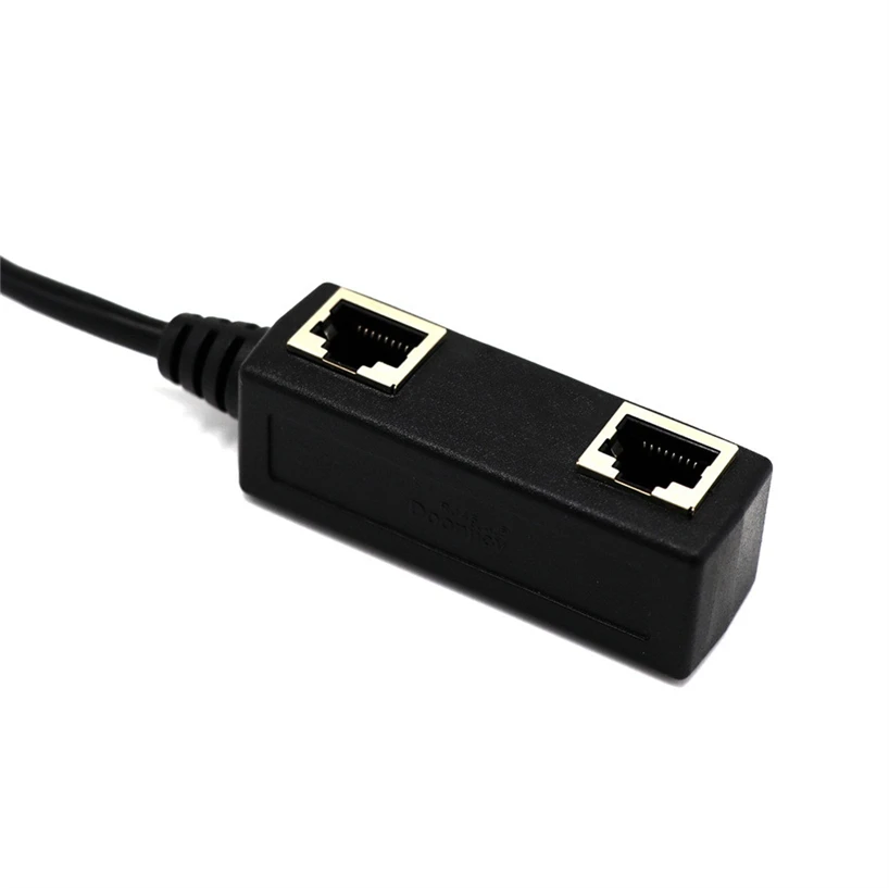 Интернет-шунт розетки от 1 до 2 Разъем LAN Ethernet RJ45 переходник-удлинитель