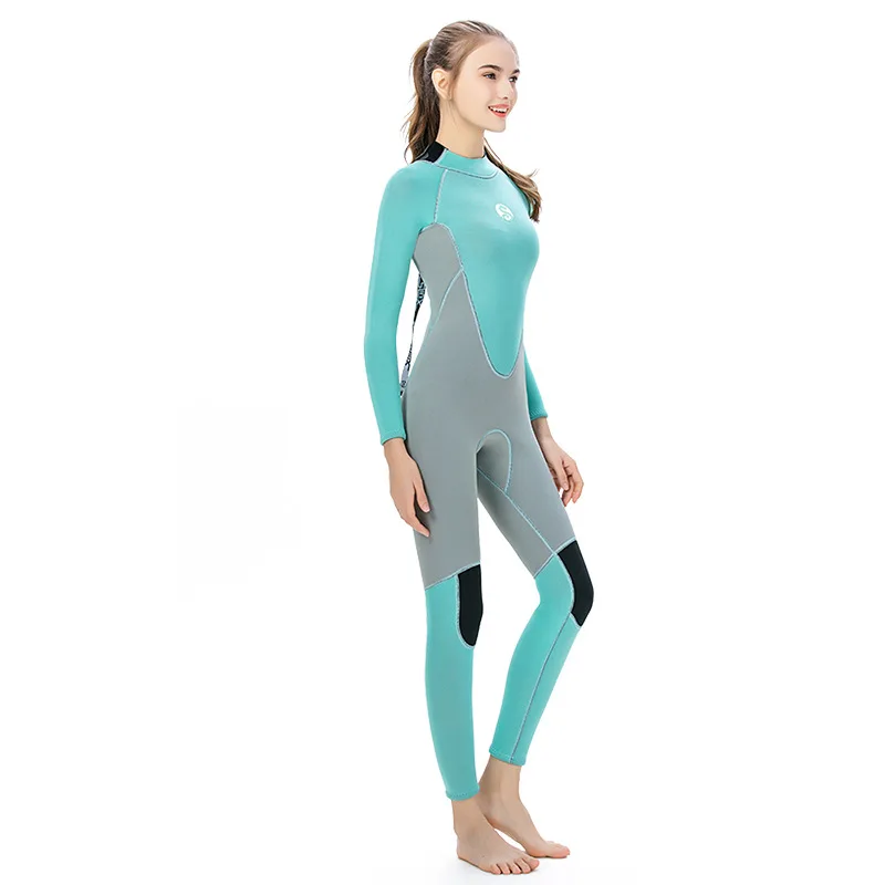 Женский неопреновый костюм для дайвинга SLINX с молнией сзади утолщенный теплый