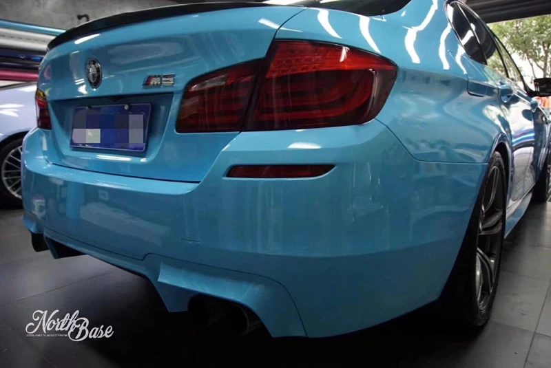 Блестящая синяя глянцевая виниловая пленка автомобильная наклейка автомобиль