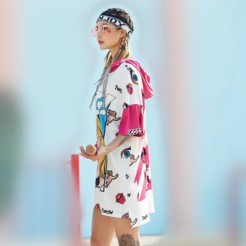 2019 забавная длинная футболка с принтом граффити в стиле хип хоп топы хиппи