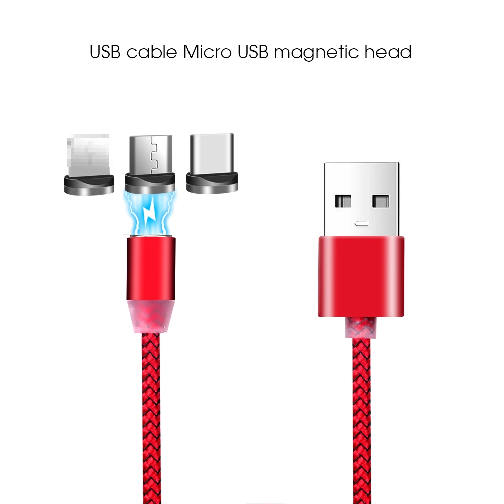 1 м Магнитный зарядный кабель Micro USB для IPhone XR XS Max X магнитное зарядное устройство
