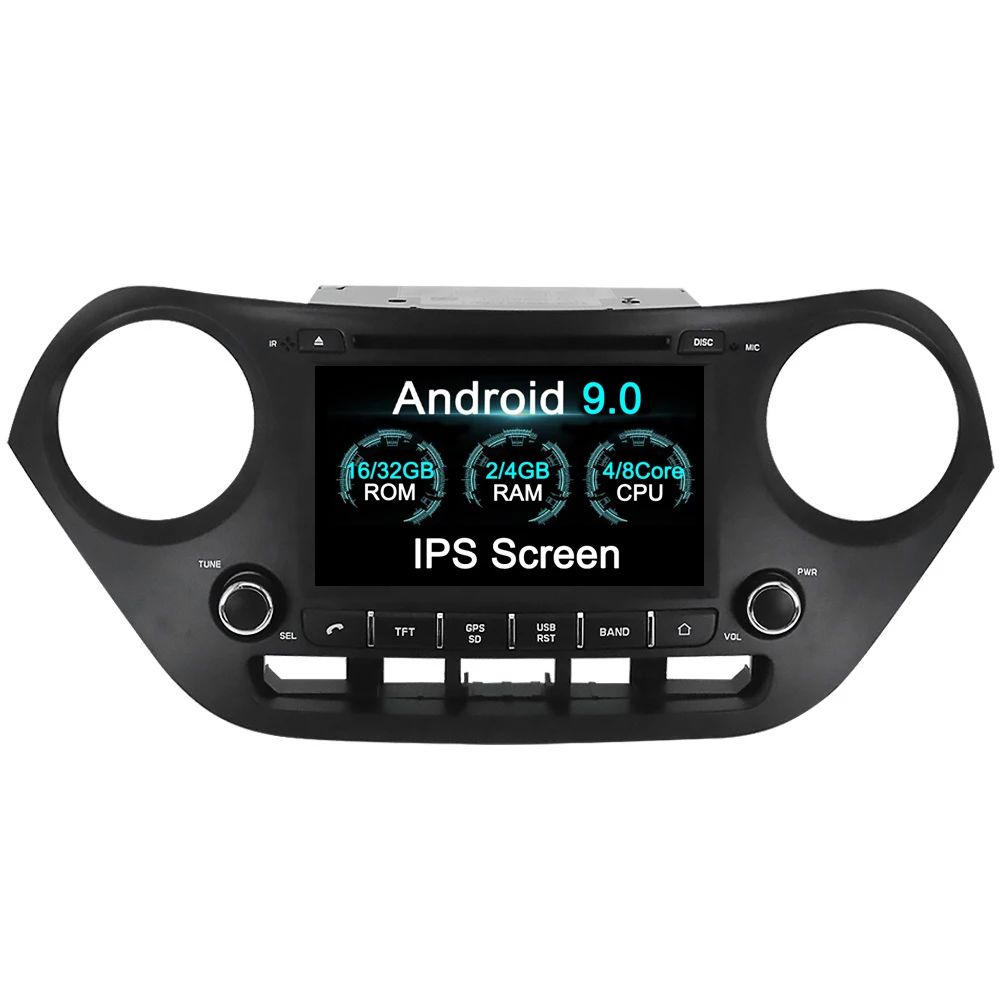 Android 9 0 4 + 32 ГБ Автомобильный dvd плеер для Hyundai I10 I 10 2013 2014 2015 2016 Радио GPS Карта