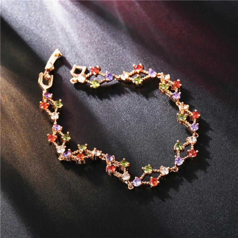 Новинка модные браслеты FYM цвета розового золота романтичные с Моной Лизой