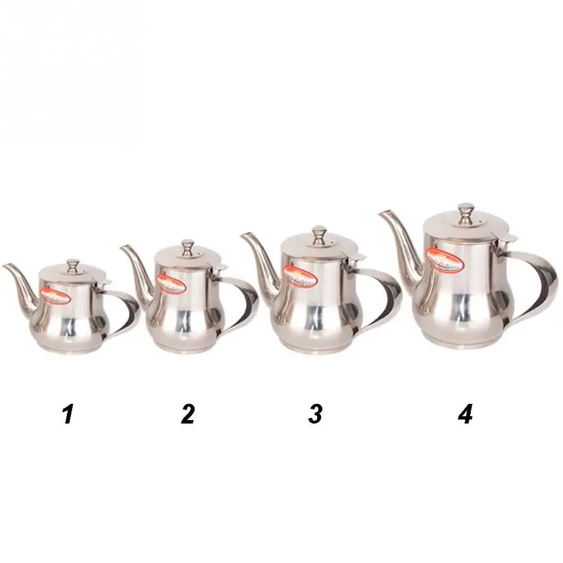 Pot Leakproof Dustproof Oil Can Gravy Boats Cook Tool Sauce Stainless Steel Storage capacity: 13oz 18oz 24oz 32oz | Дом и сад