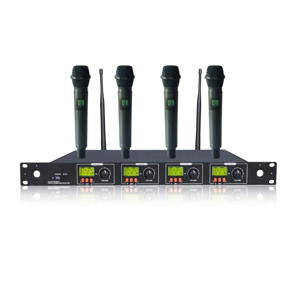 U4-OK-2H-B PRO 4 Ручной беспроводной микрофон для DJ и караоке | Электроника