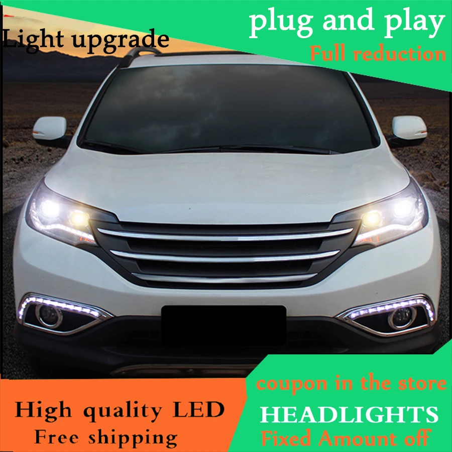 Автомобильный стайлинг фары для Honda CR-V CRV фары 2012- Головной фонарь светодиодный DRL передний свет Биксеноновые линзы ксенон HID