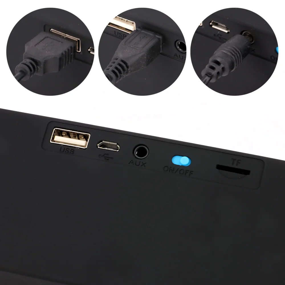TOPROAD Портативный беспроводной Bluetooth динамик 4 0 Caixa де сом стерео сабвуфер s TF USB FM