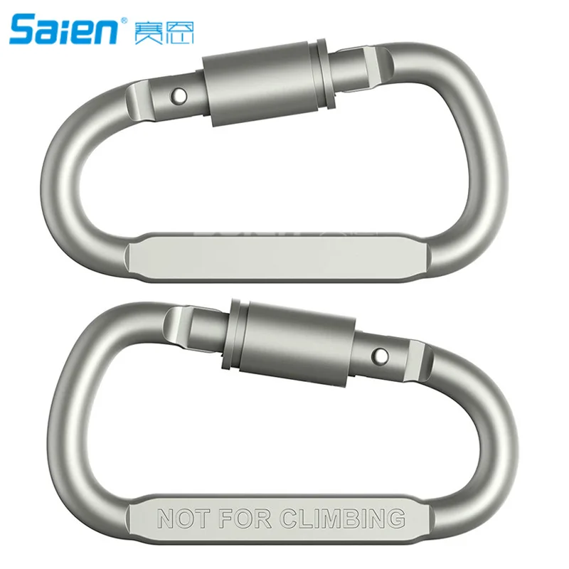 Зажим для карабина алюминиевый D-образный замок прочные и светильник большие