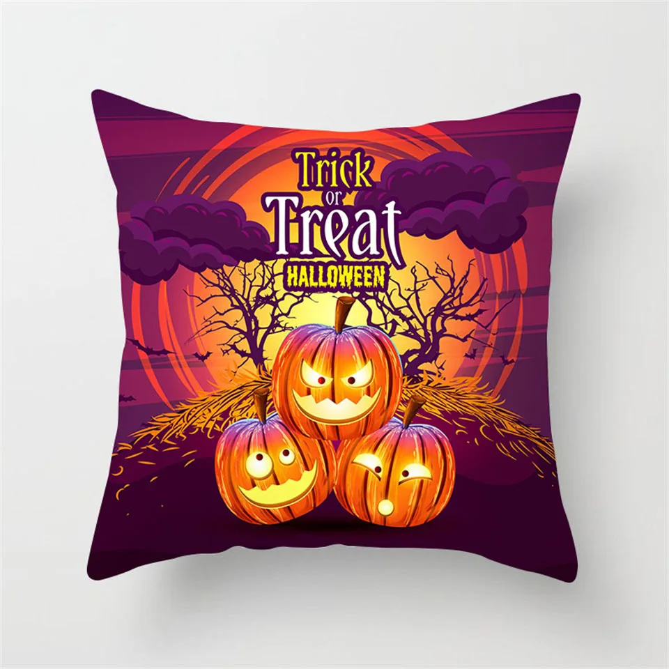 Pillow Cover M Tronzo/наволочка на Хэллоуин 45x45 см, вечерние наволочки для Счастливого Хэллоуина, вечерние наволочки с тыквенным черепом - Цвет: Pillow Cover M