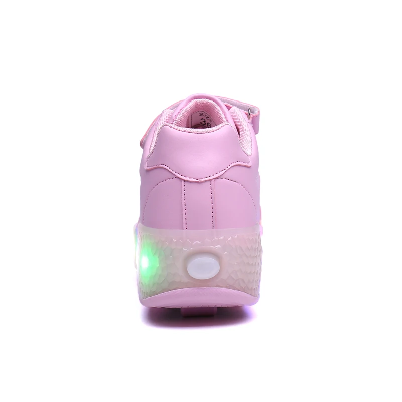 Роликовые кроссовки Skateshoes Heelys детские с колесиками светодиодные фонари |
