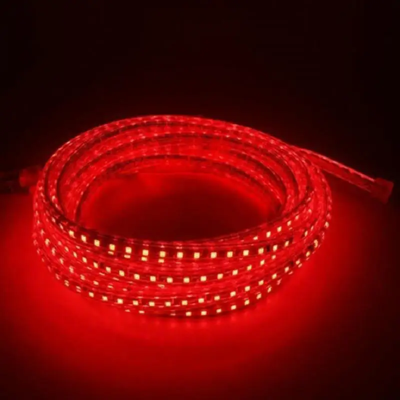 3014 SMD AC220V Светодиодная лента гибкий свет 60 светодиодов/м водонепроницаемая