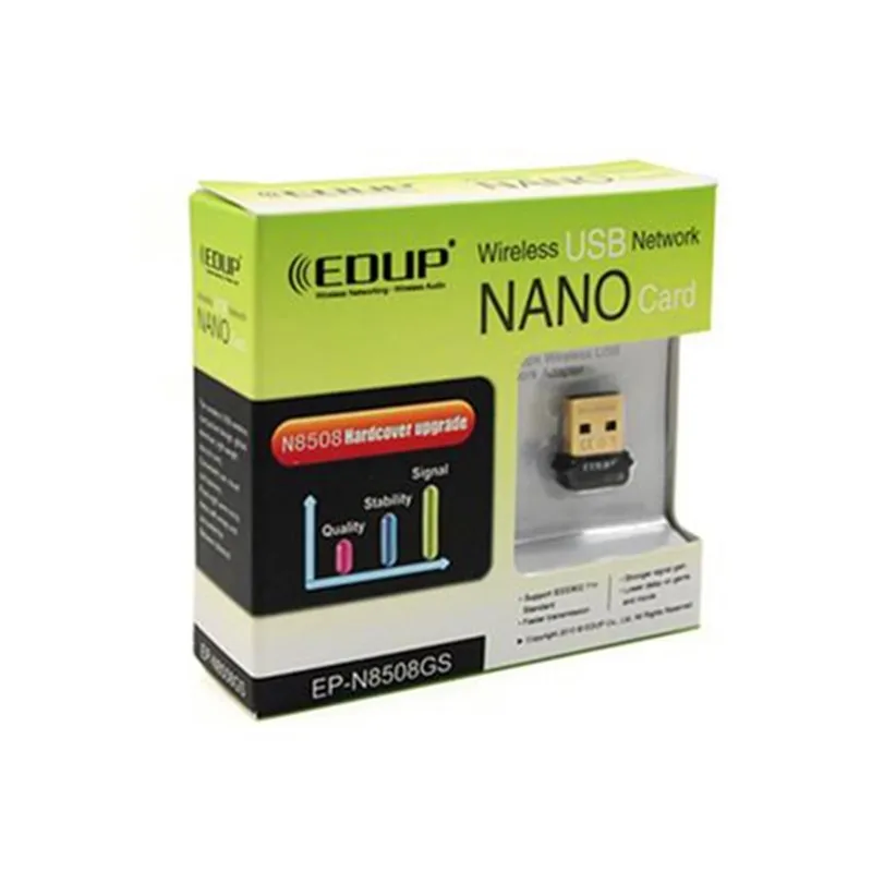 Мини USB 150 Мбит/с 802.11n wifi адаптер беспроводная сетевая карта EDUP EP-N8508GS RTL8188CUS чипсет для Raspberry Pi 512M Модель B
