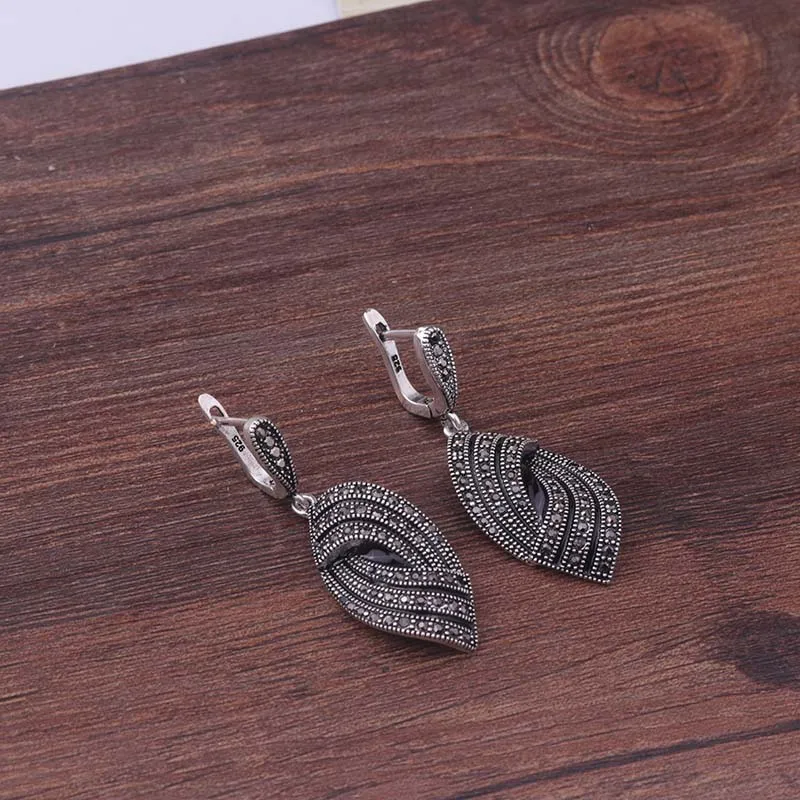 Женский винтажный комплект ювелирных изделий Feelgood набор серебряного цвета с