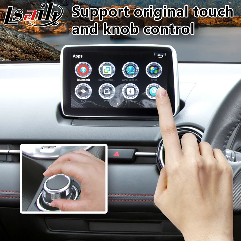 Мультимедийный видеоинтерфейс Lsailt для Android Mazda 2 MZD модель 2014 2020 Автомобильная GPS