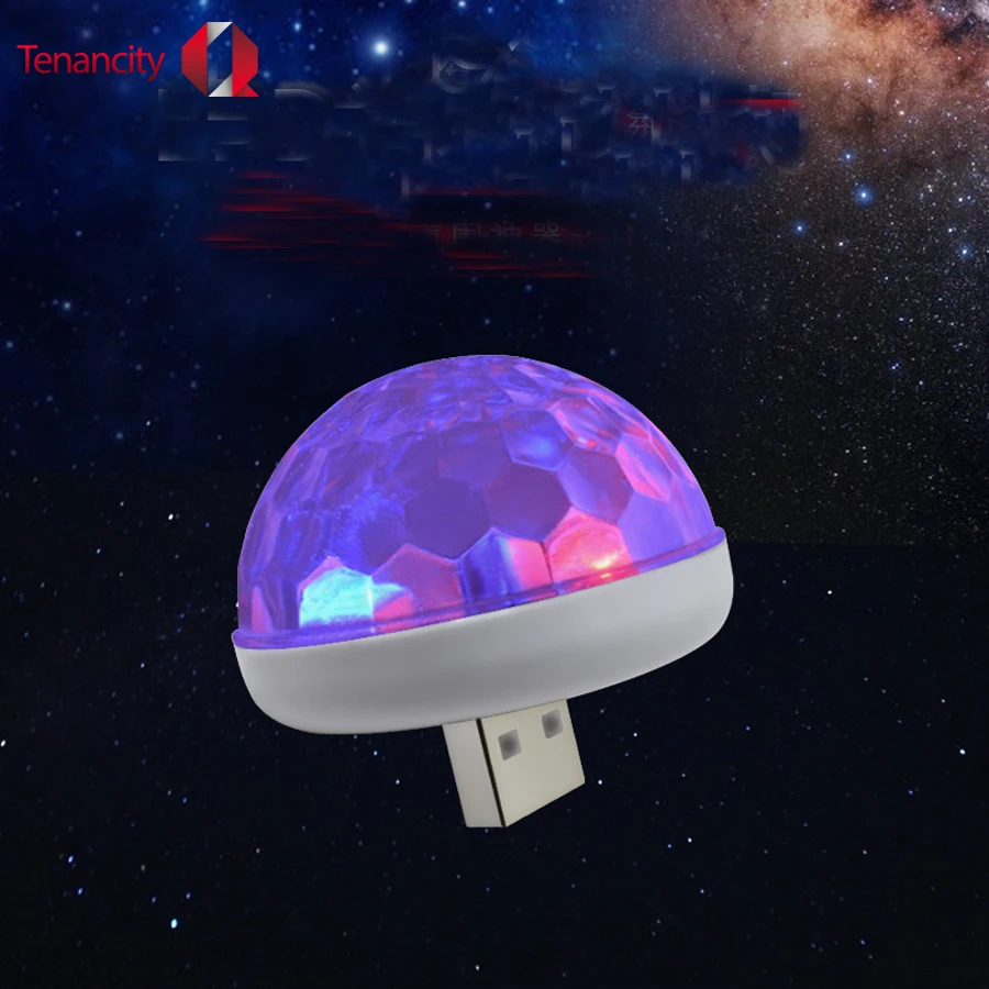 1 шт./лот мяч Форма Портативный USB Disco свет этапа Главная Вечерние красочные КТВ DJ