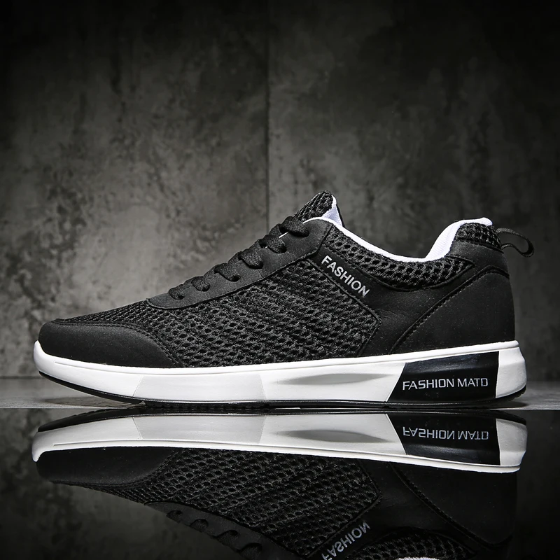 Кроссовки мужские сетчатые дышащие мягкие кеды Повседневная модная спортивная