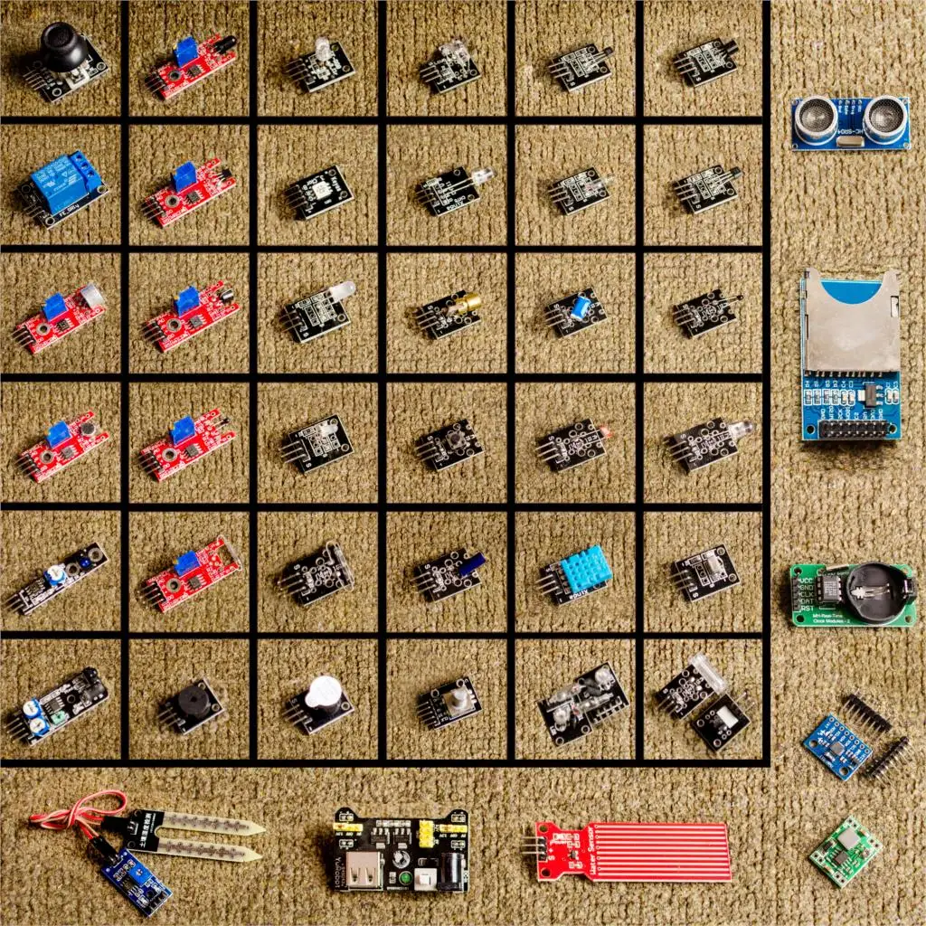 Для arduino 45 в 1 модуль датчиков стартовый набор лучше чем 37в1 | Электронные