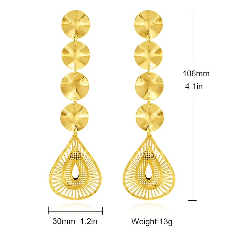 Солнечные ювелирные изделия серьги в форме капли воды длинные висячие для женщин