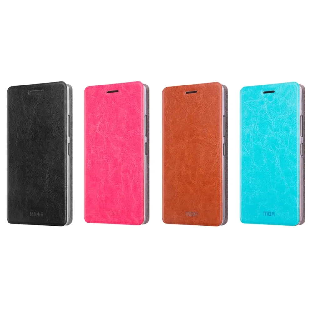 MOFI для Xiaomi Redmi Note 4x чехол Crazy Horse Текстура горизонтальный Флип кожаный с держателем