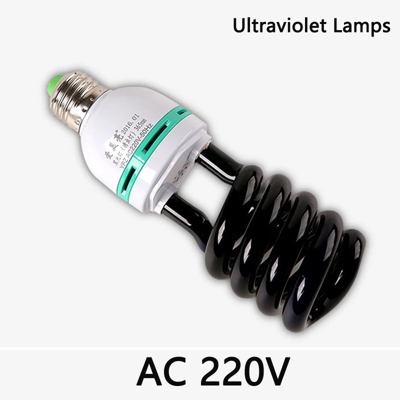 AC 220V E27 5 40W UV светильник лампы УФ ультрафиолетовые люминесцентные CFL лампа