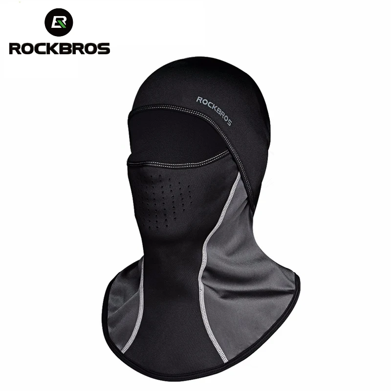ROCKBROS Зимняя Маска для лица велосипедная Ветрозащитная маска шарф велосипедный