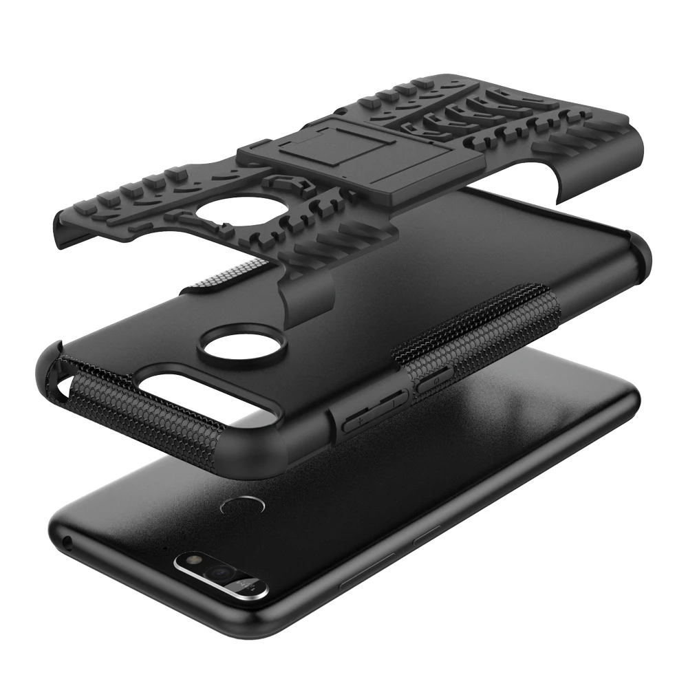 BYHeYang для чехлов Huawei Y6 2018 чехол с отпечатком пальца из ТПУ и ПК защитный телефона