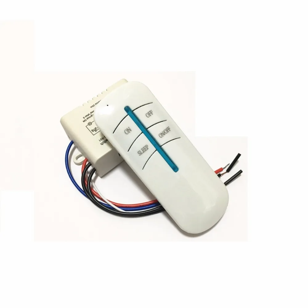 

9527001 Universal Wireless Remote AC 220V 1CH rf Relay and Transmitter Remote Garage/LED/Light/Fan/Home Appliance Control Switch