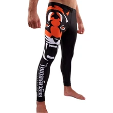 Pantalones cortos SUOTF Tiger Muay Thai kickboxing, ajustados, color rojo, transpirables, para entrenamiento de fitness, muay thai, boxeo, mma