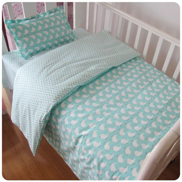 Скидка! Комплект постельного белья для детской кроватки из 3 предметов включая