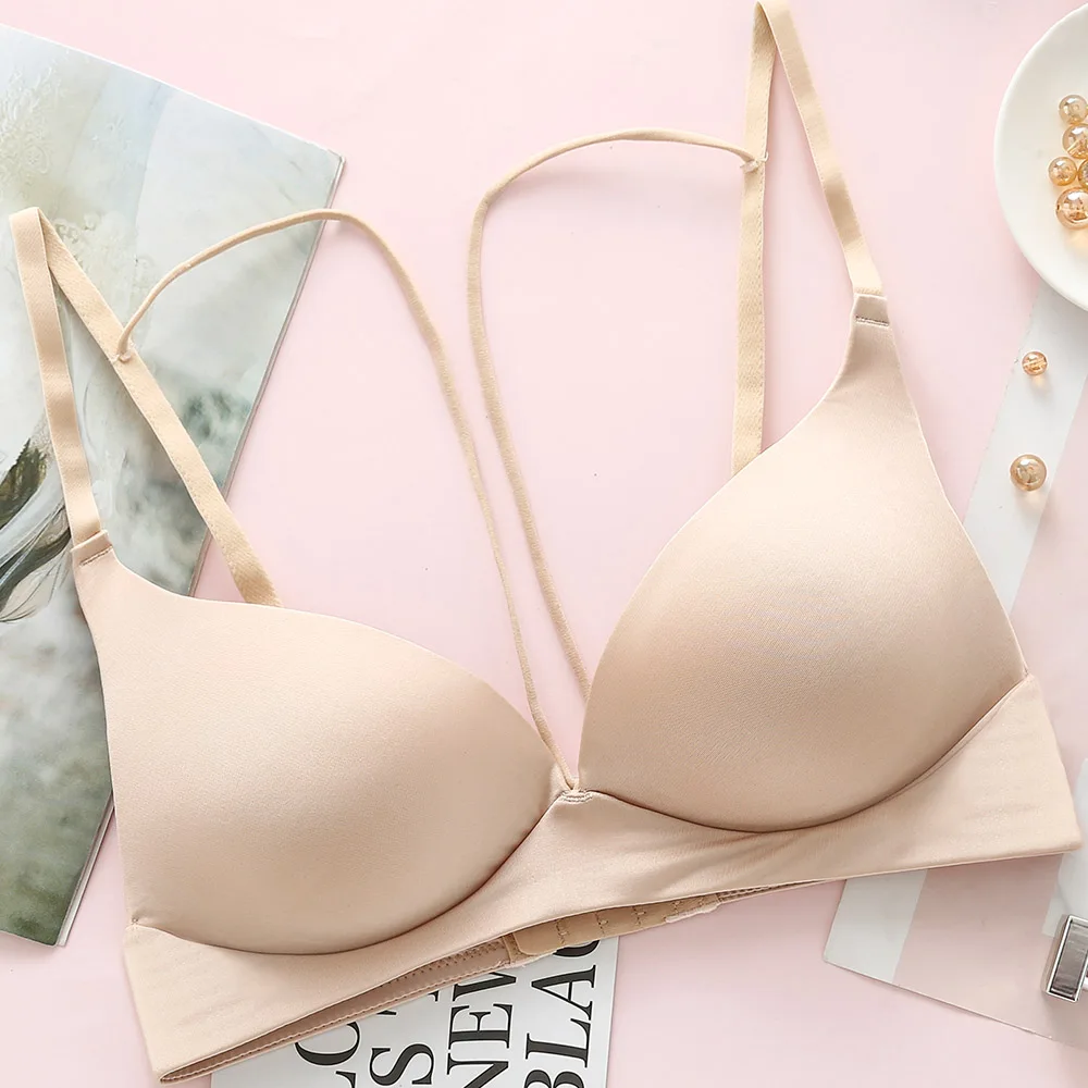 

Sexy Push Up Bras For Women Fashion Light Padded Bra Wireless Bralette Lingerie Big Size Brassiere Ladies Underwear BH