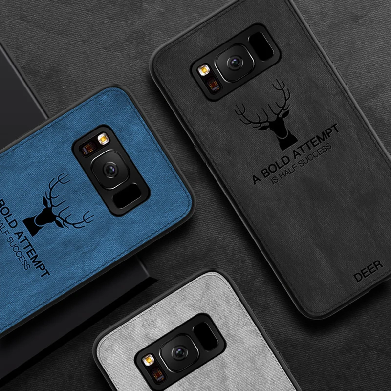 Чехол из ткани с оленем для samsung Galaxy S7, чехол на заднюю панель, защитный мягкий чехол из ТПУ для Galaxy S7Edge Edge S 7 7 S, чехол