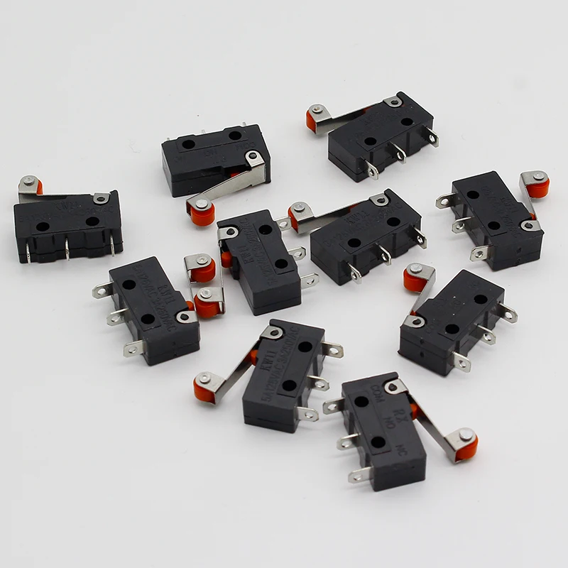 10 x роликовых рычагов стержни PCB микро лимит нормальный выключатель