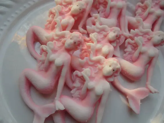 Силиконовая форма для мыла русалки милая небольшая ручной работы ароматических