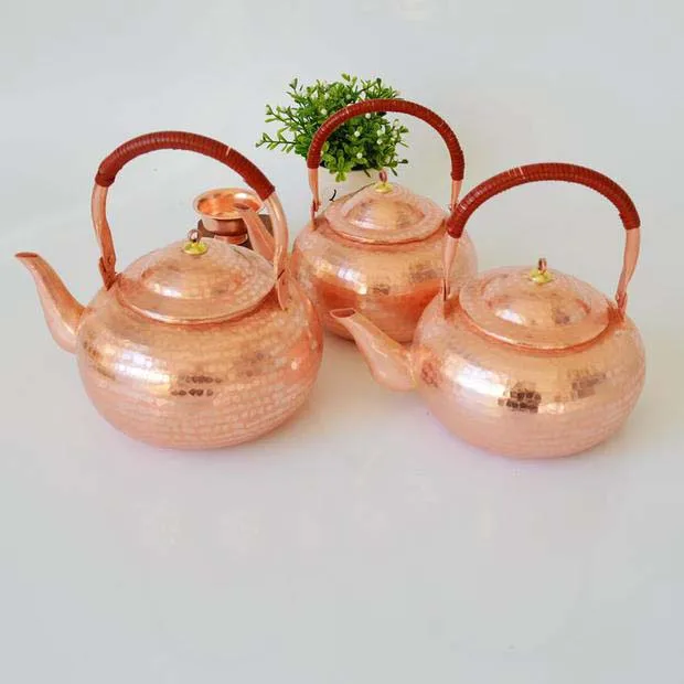 1 шт. чайник из чистой меди ручной работы Фиолетовый | Дом и сад
