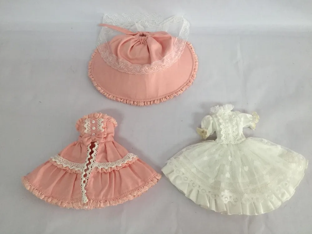 Blyth кукольная одежда, шляпа, платье костюм для кукол 30 см