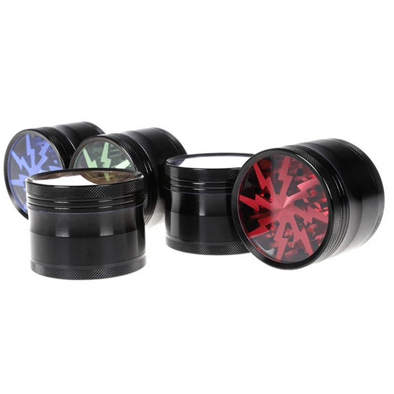 63 мм Роскошная четырехслойная Подарочная шлифовальная машина курительная