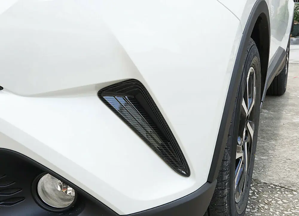 Для Toyota C-HR CHR 2016-2019 передняя противотуманная фара накладка ABS углеродное волокно |
