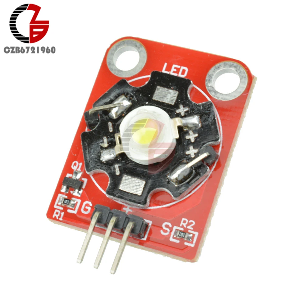 Светодиодный модуль KEYES высокой мощности 3 Вт с шасси печатной платы для Arduino STM32