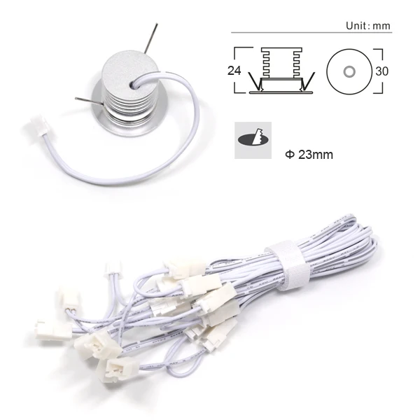 3 Вт * 6 шт./Набор мини затемняемый Светодиодный точечный светильник Ландшафтный