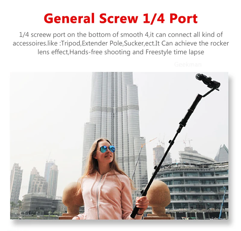 Zhiyun Smooth 4 Карманный 3-осевой бесщеточный шарнирный стабилизатор для камеры для iPhone samsung S8 gopro56 PK DJI Osmo 2 Smooth Q eyemind s5