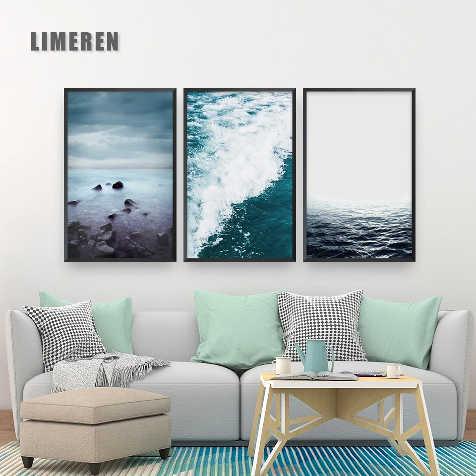 Морской мотивационный плакат Цитата печать Nodic стиль настенное Искусство Холст